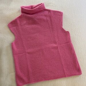 DKNY Pink Cowl Neck Sweater, lambswool/angora